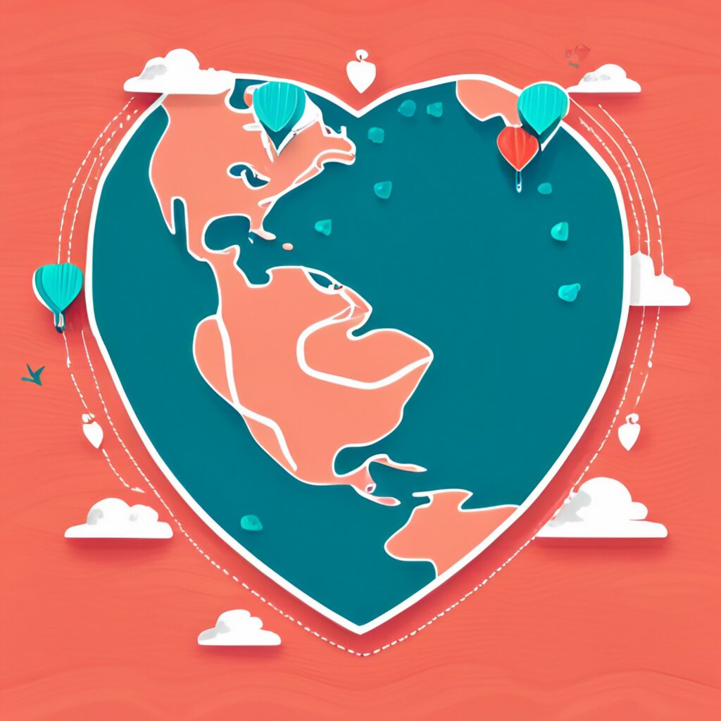 AI-generated global heart