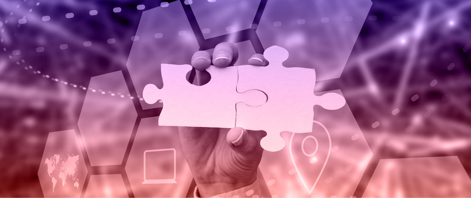 A person holds a puzzle piece, symbolizing the search for truth amidst a blurred background.